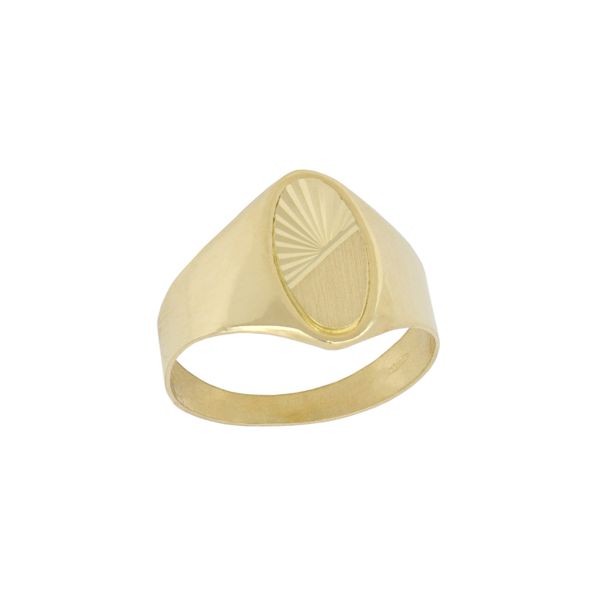 Anello uomo a sigillo ovale diamantato oro giallo 18kt