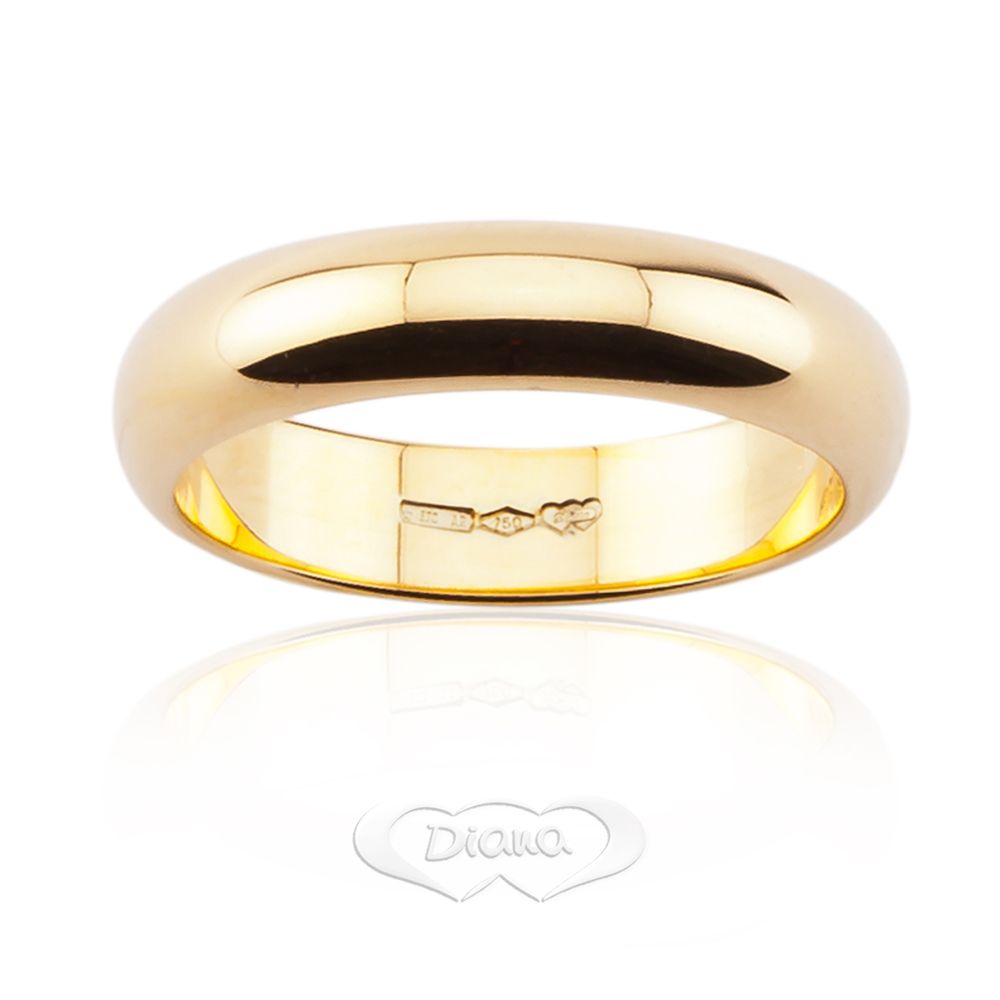 Fede classica F7N Ø 5mm in oro giallo 18kt