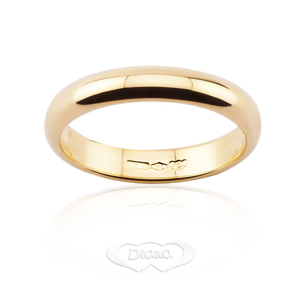 Fede classica F5N Ø 3,9mm in oro giallo 18kt