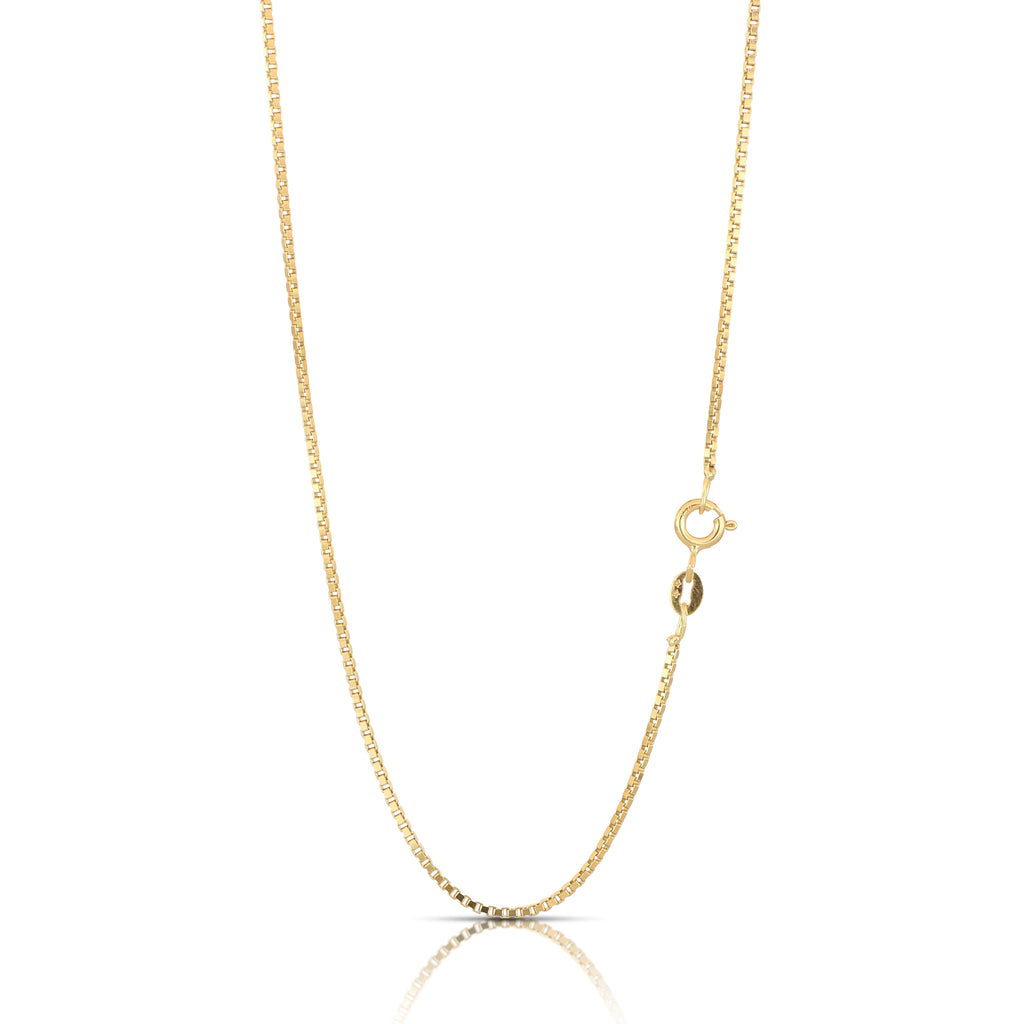 Cadena veneciana en oro amarillo 18k – 40 cm, grosor 8