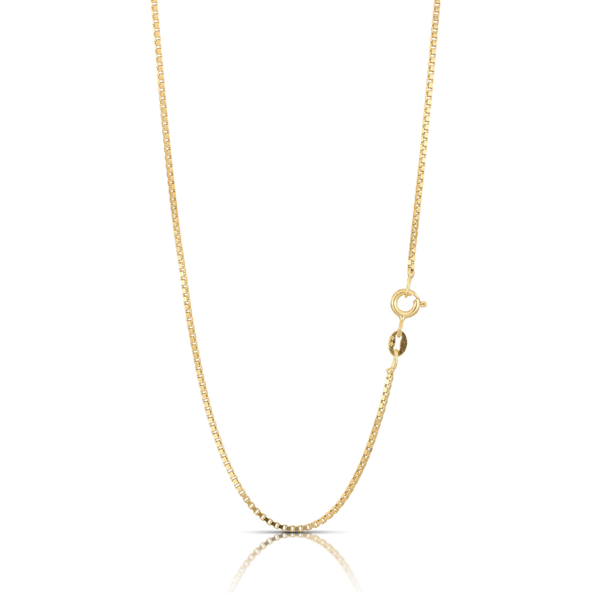 Cadena veneciana en oro amarillo 18k – 40 cm, grosor 8
