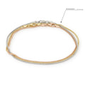 Three-Strand Popcorn Bracelet in 18k Italian Tri-Color Gold – 1mm, 19.5cm / 7.75in