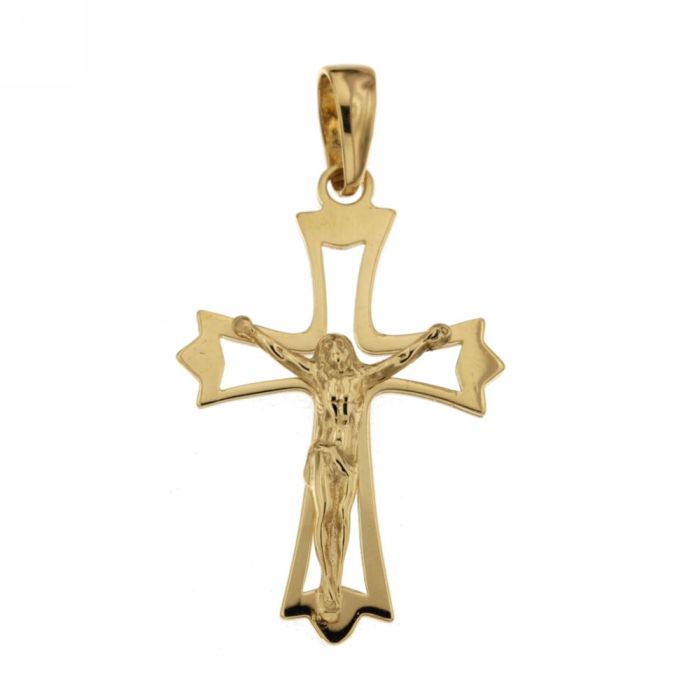 Croce a lastra traforata con Cristo