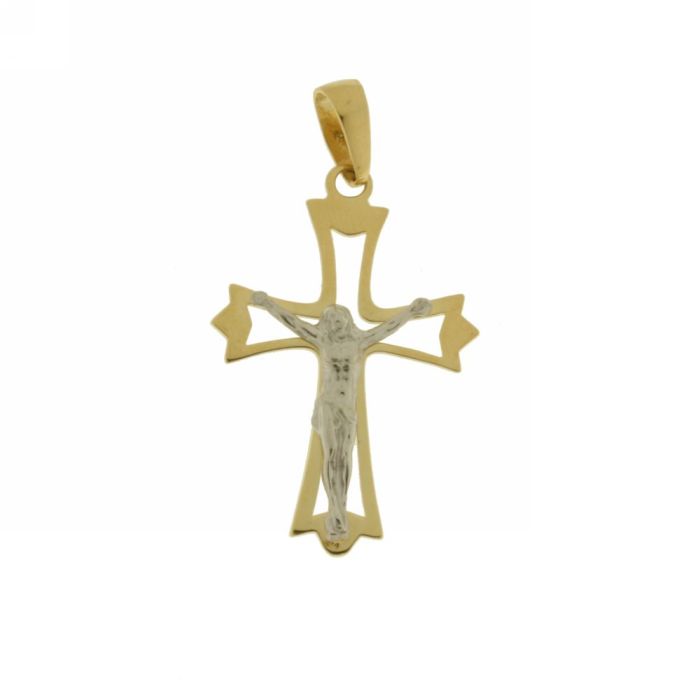Croce a lastra traforata con Cristo