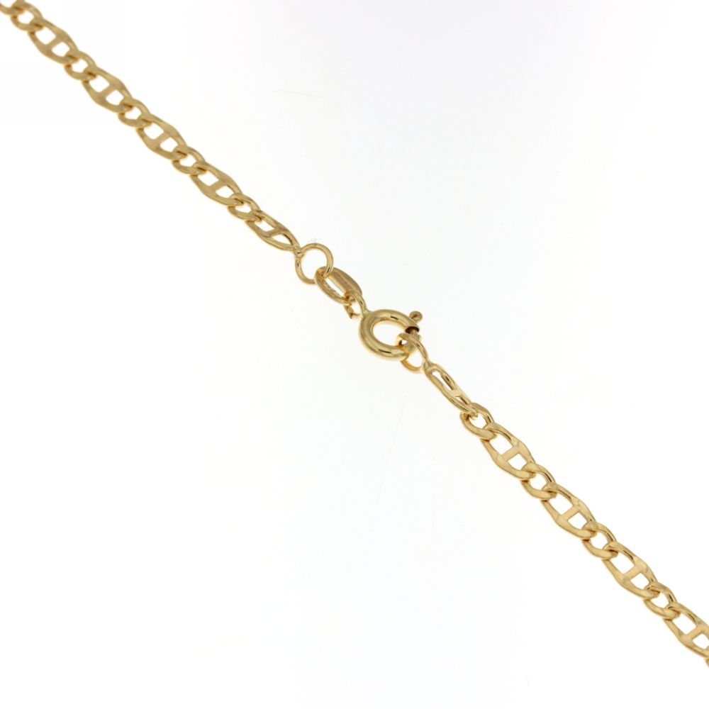 Mariner Bracelet in 18k Italian Yellow Gold, Hollow – 20cm / 7.75in