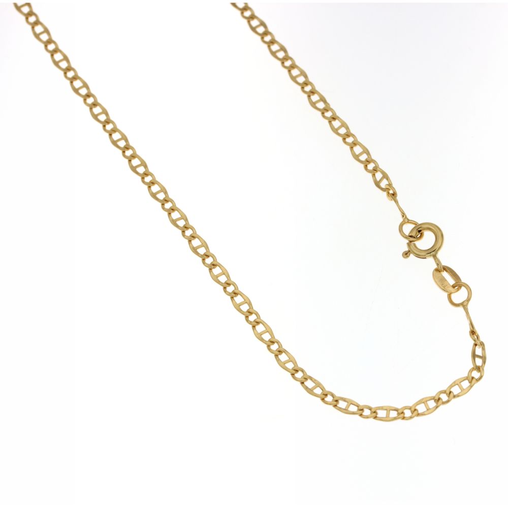 Catena maglia marina vuota oro giallo 18kt 3mm