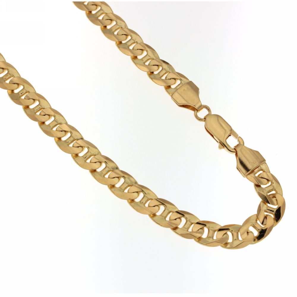 Catena traversino piena oro giallo 18kt 7mm
