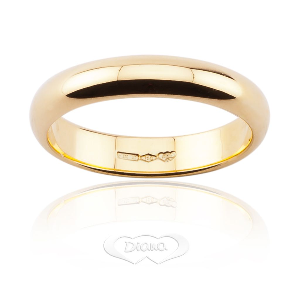 Fede classica F6N Ø 4,2mm in oro giallo 18kt