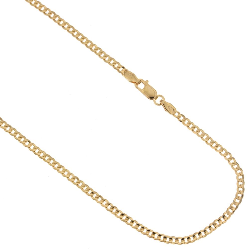 Catena grumetta piena oro giallo 18kt 2mm