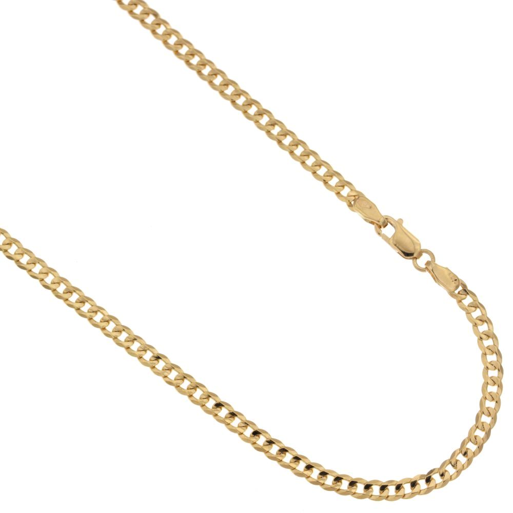 Catena grumetta piena oro giallo 18kt 3mm