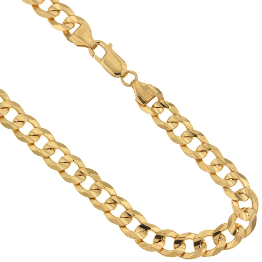 Catena grumetta piena oro giallo 18kt 7mm