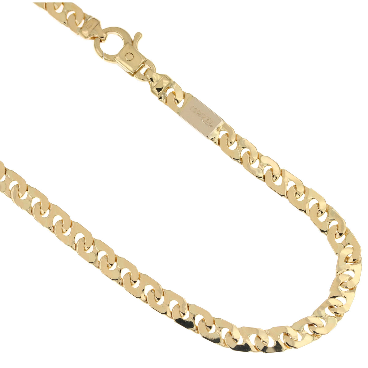 Catena traversino piena oro giallo 18kt 5mm