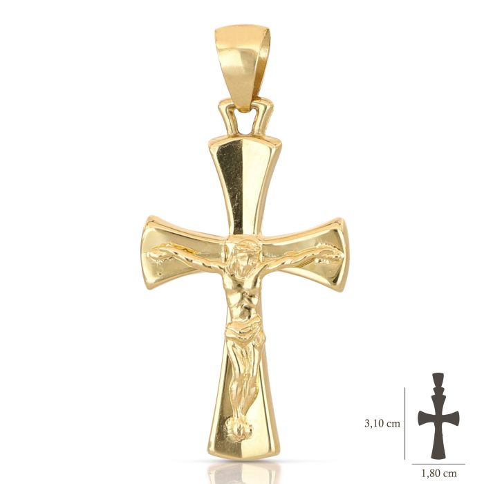 Croce gialla con Cristo