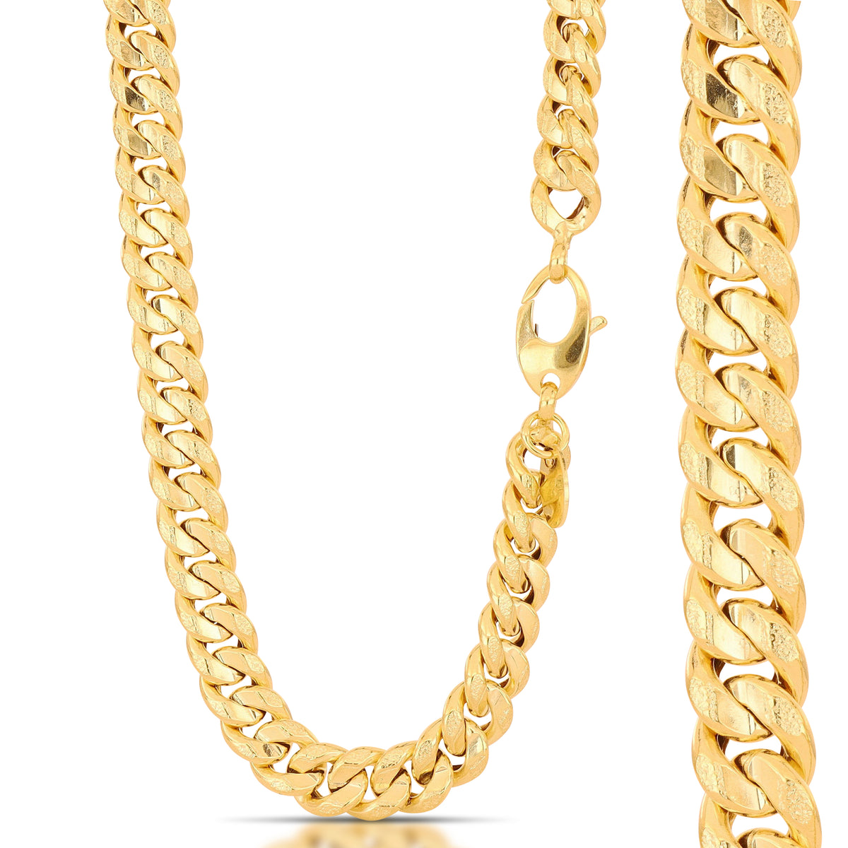 Catena grumetta vuota oro giallo 18kt 6mm