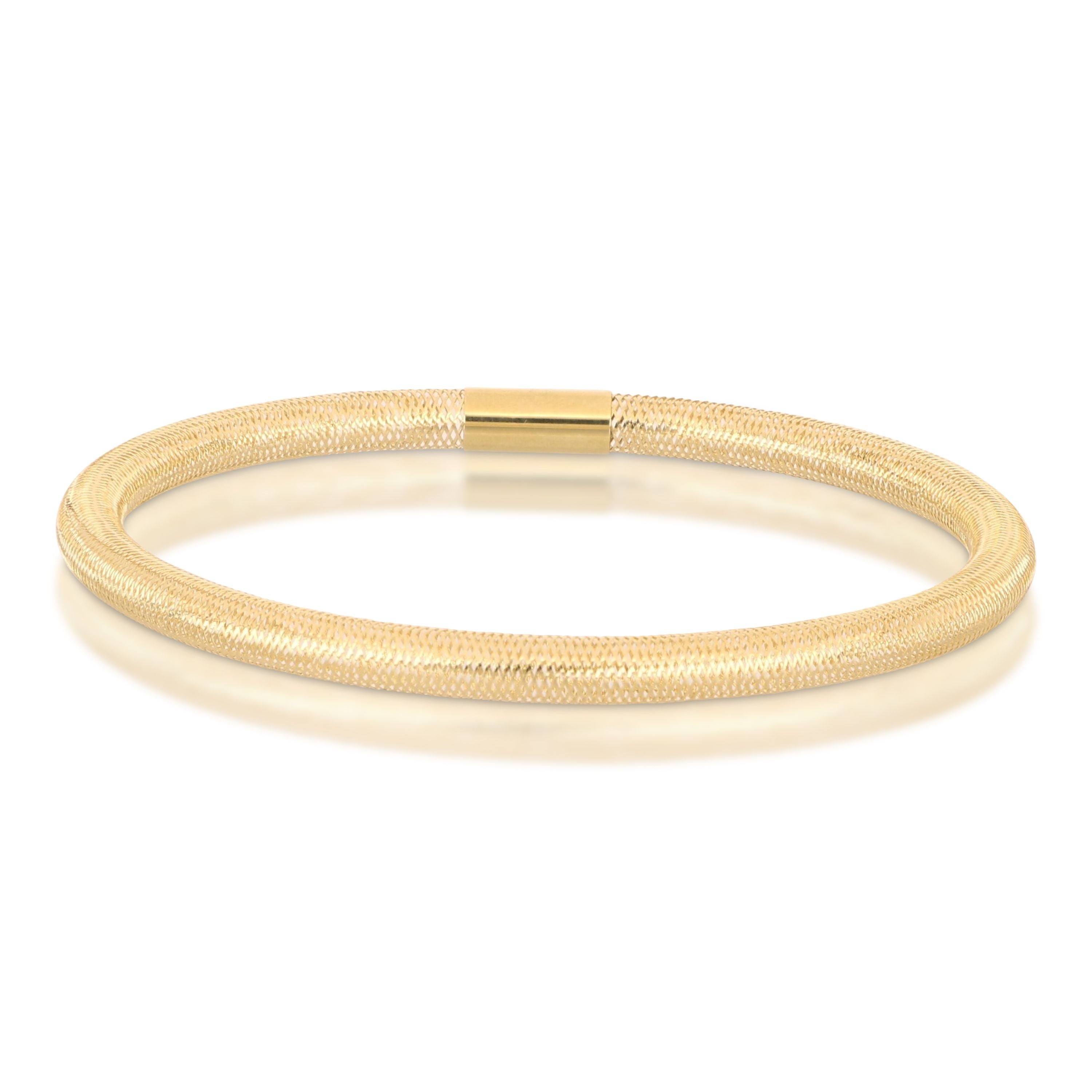 Bracciale elastico maglia vuota Ø 4,5mm 6,5cm