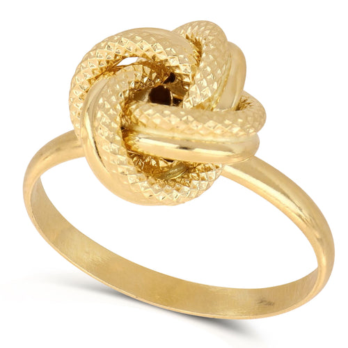 Love Knot Ring in 18k Italian Yellow Gold