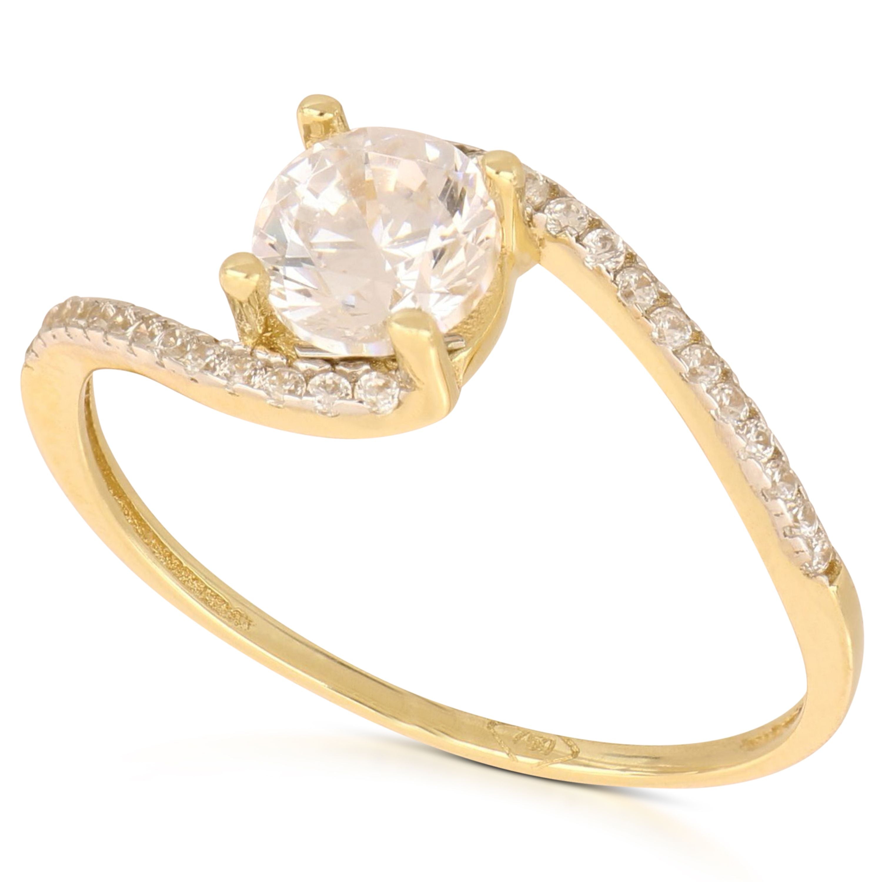 Anello solitario fantasia