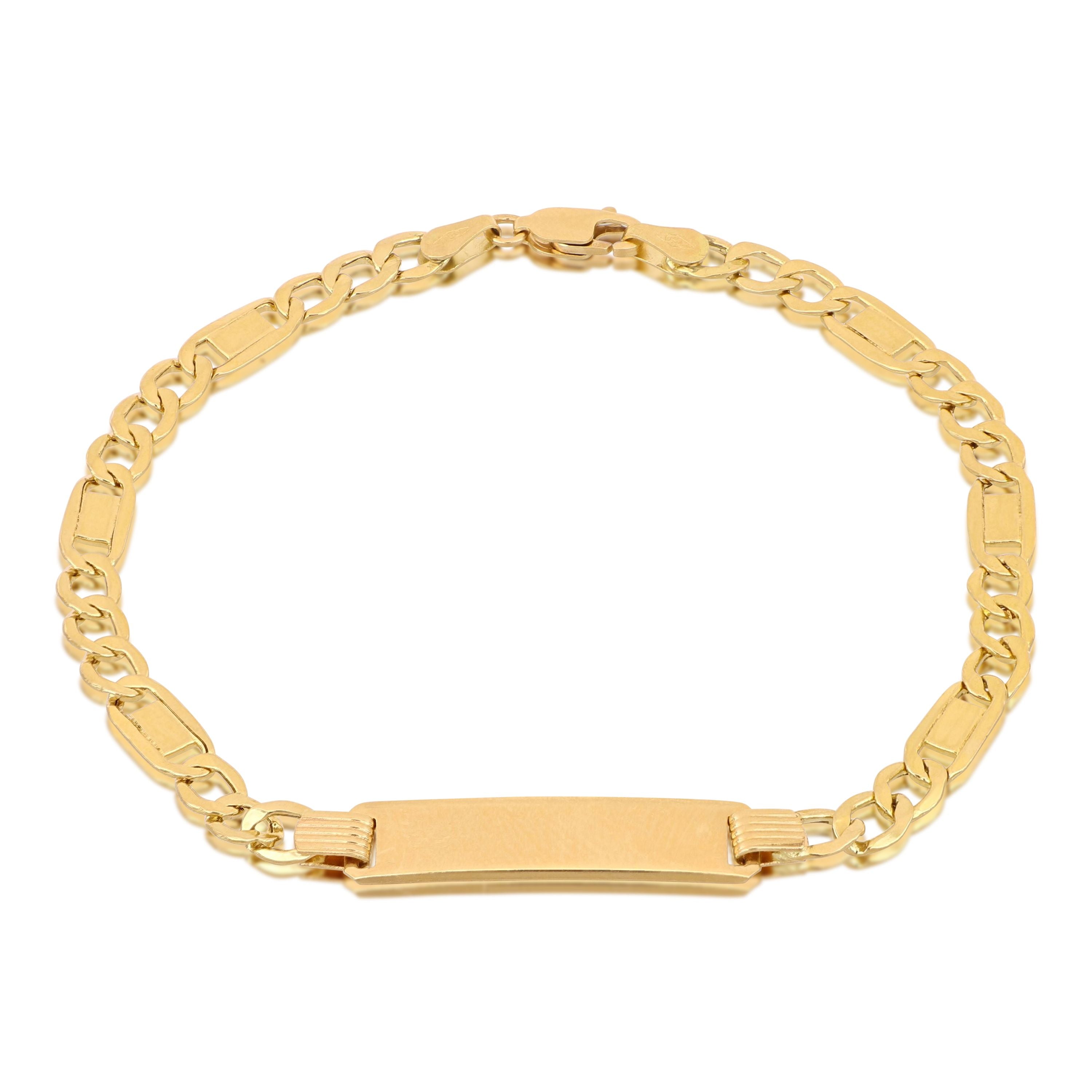 Bracciale con targa misura
