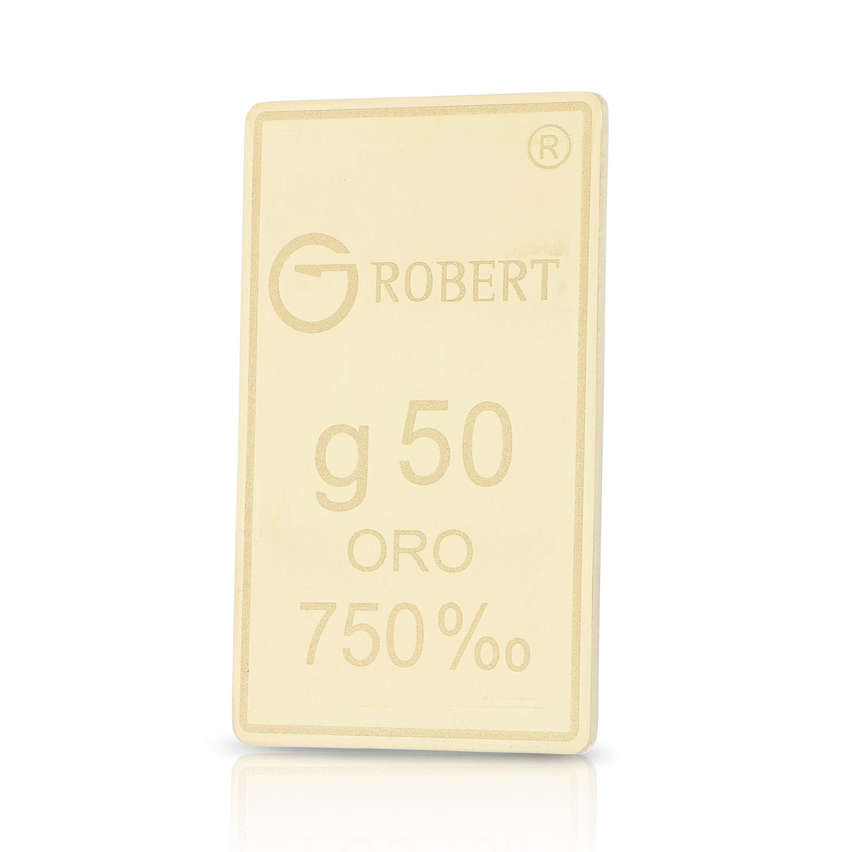 Lingottino oro giallo 18kt 50g