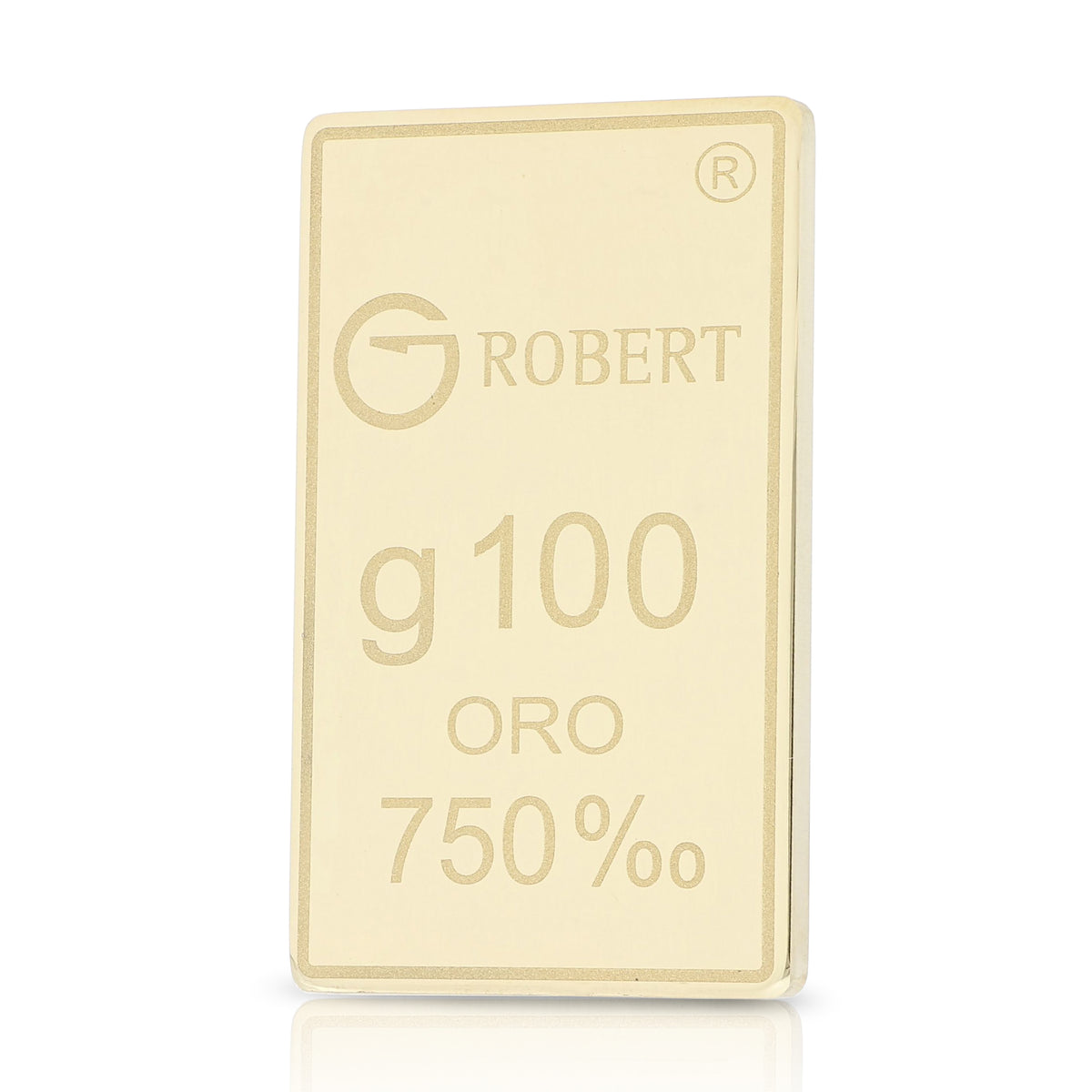 Lingottino oro giallo 18kt 100g