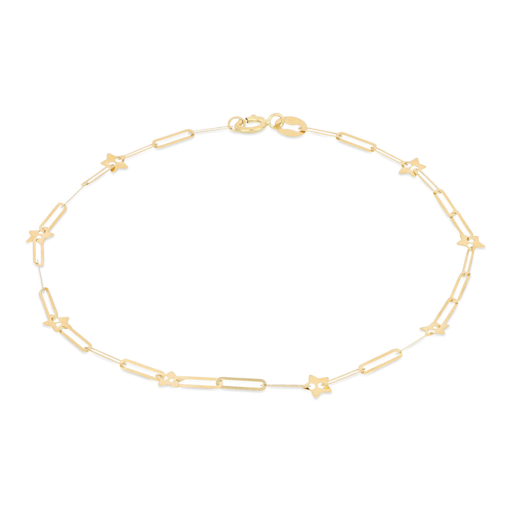 Bracciale forzatina stelle Ø 4mm 18cm