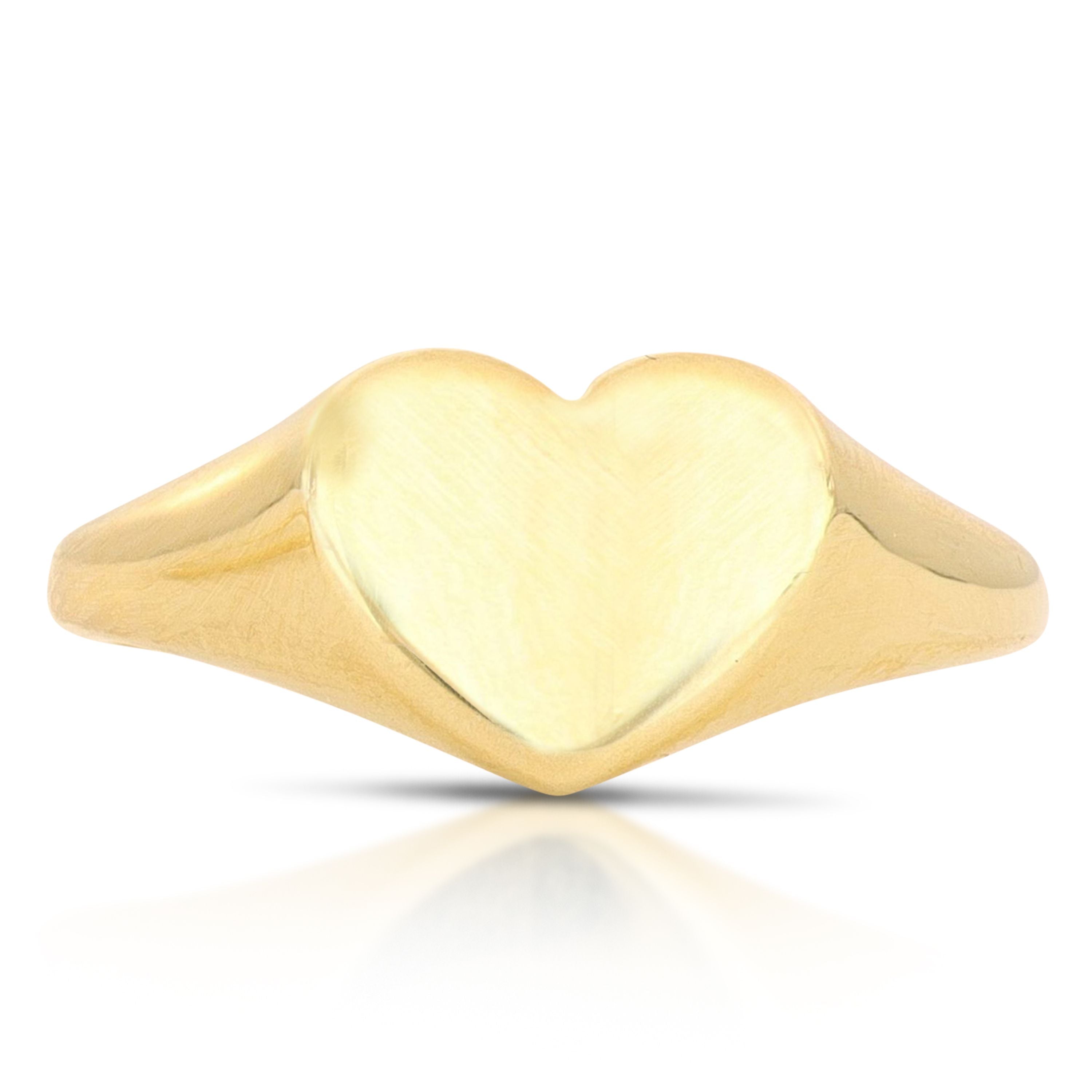 Anello chevalier cuore giallo