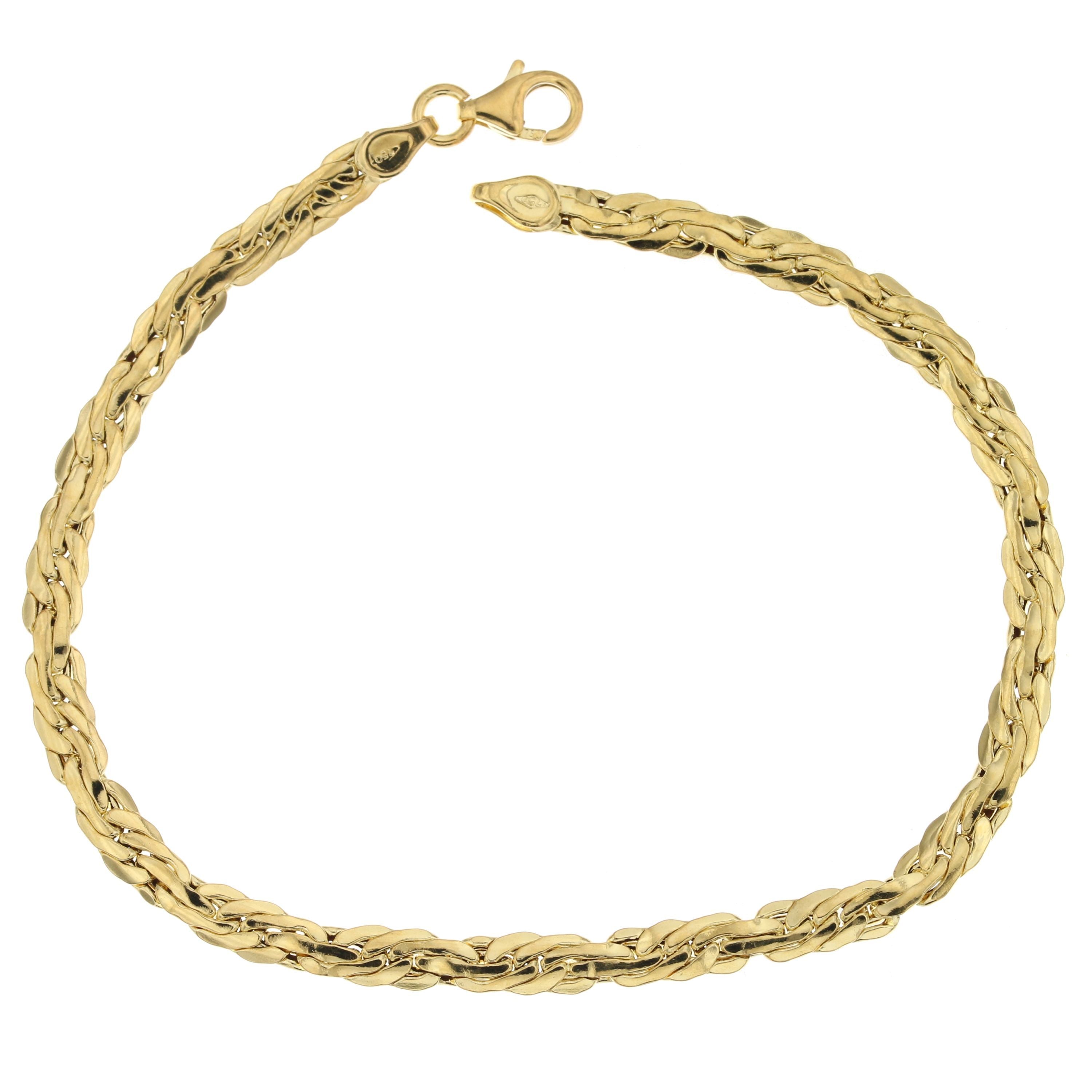 Bracciale maglia cobra oro giallo 18kt