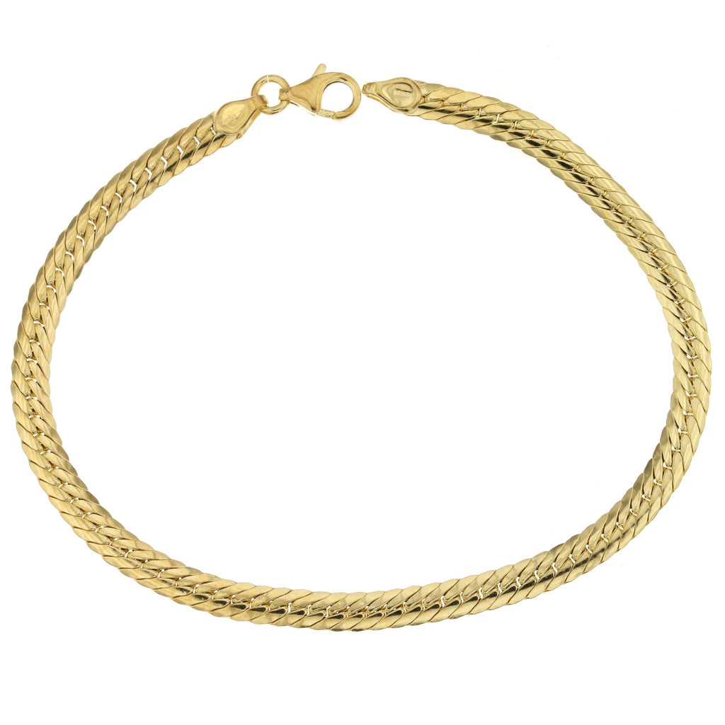 Bracciale spiga piatta 4mm 19cm
