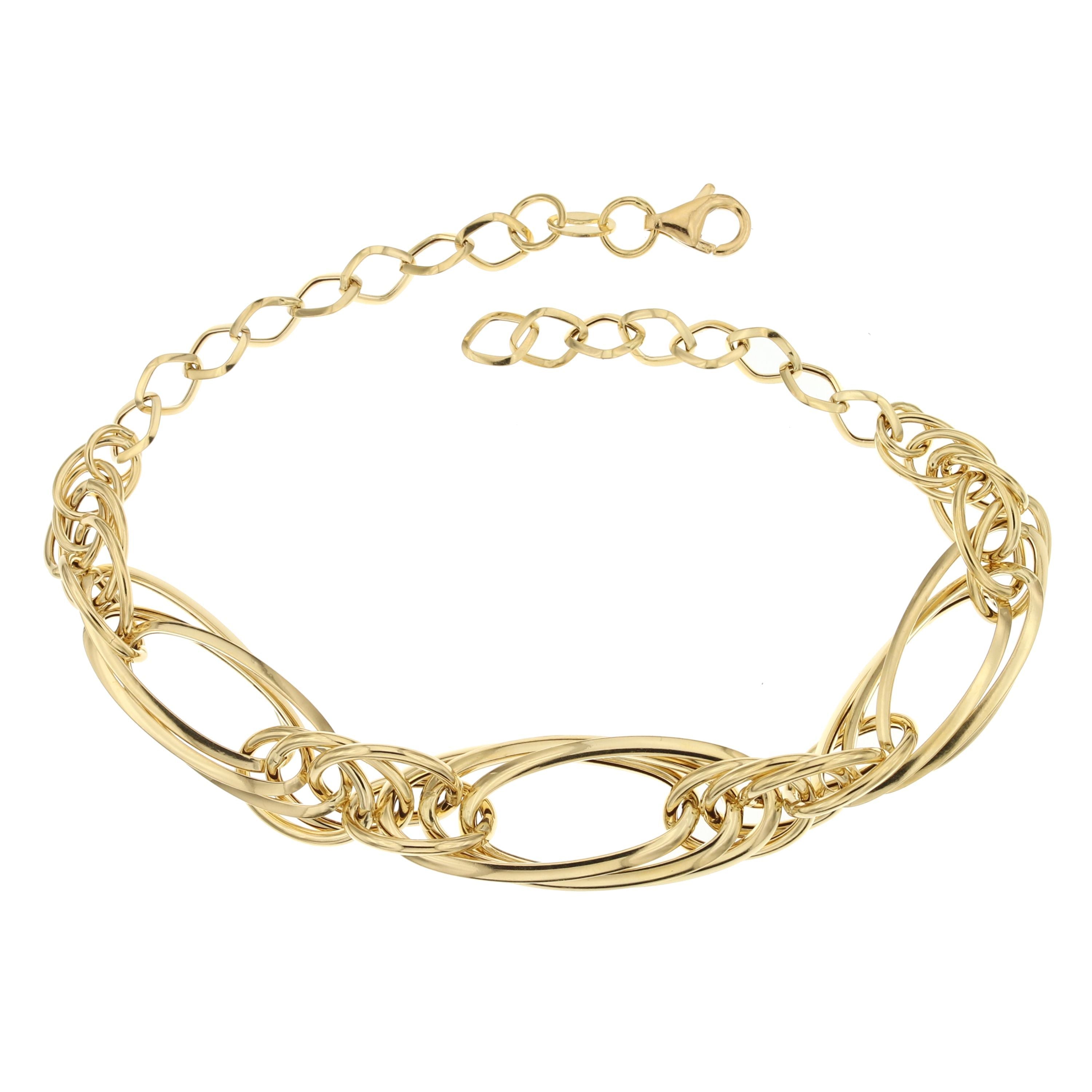 Bracciale catena vuota scalare 11mm 20cm
