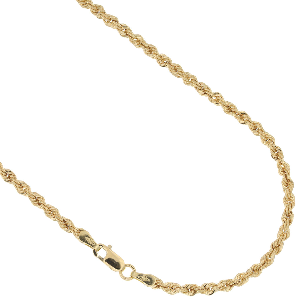 Girocollo fune laser oro giallo 18kt 2,6mm 60cm