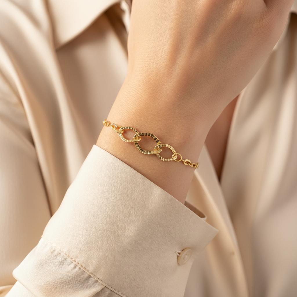 Bracciale centrale rombo donna