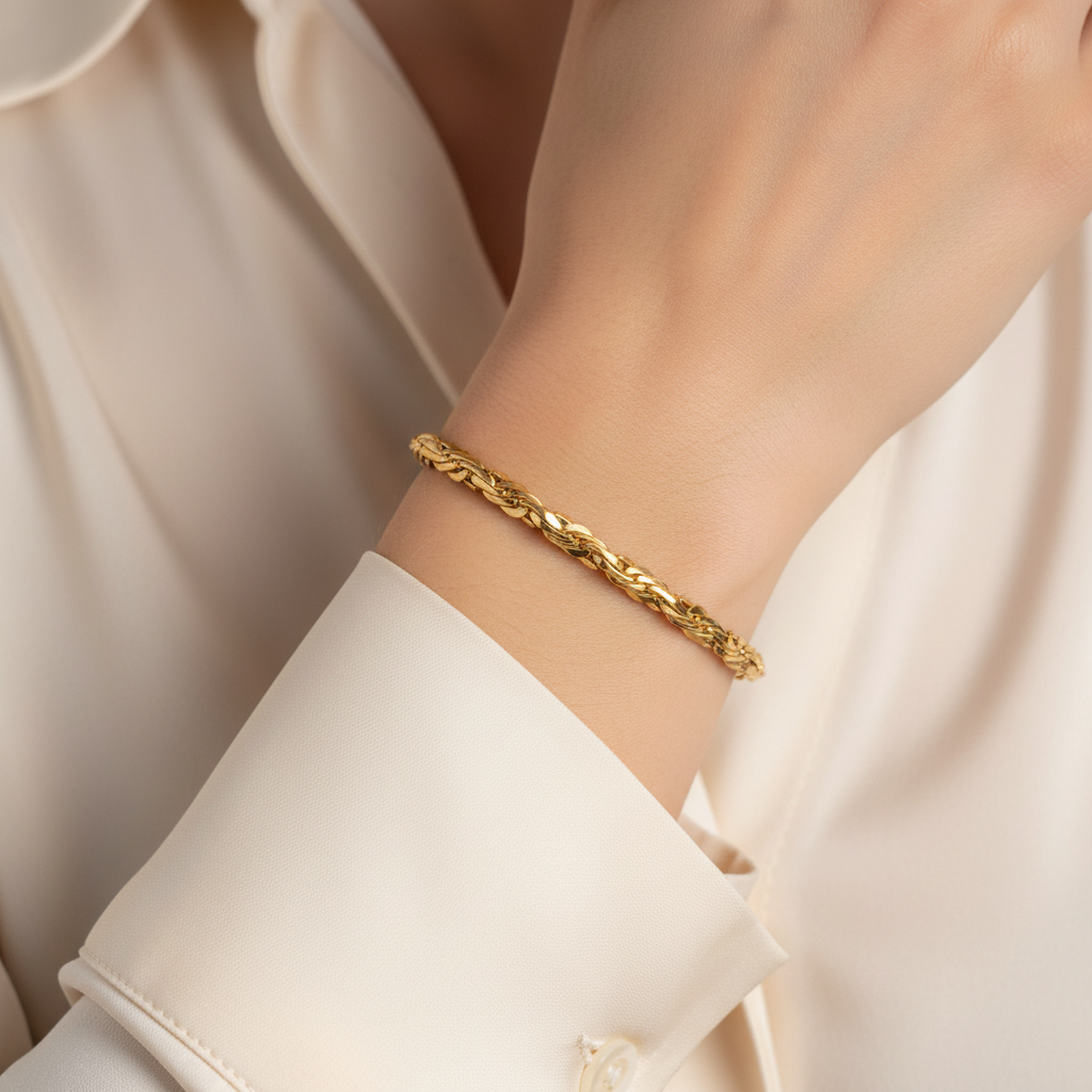 Bracciale cobra indossato