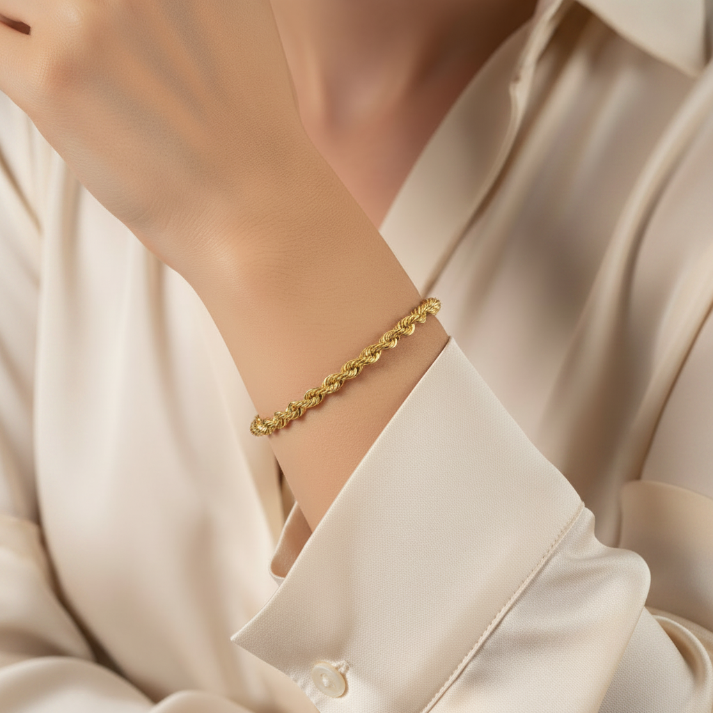 Bracciale fune 3,2mm indossato 1:1