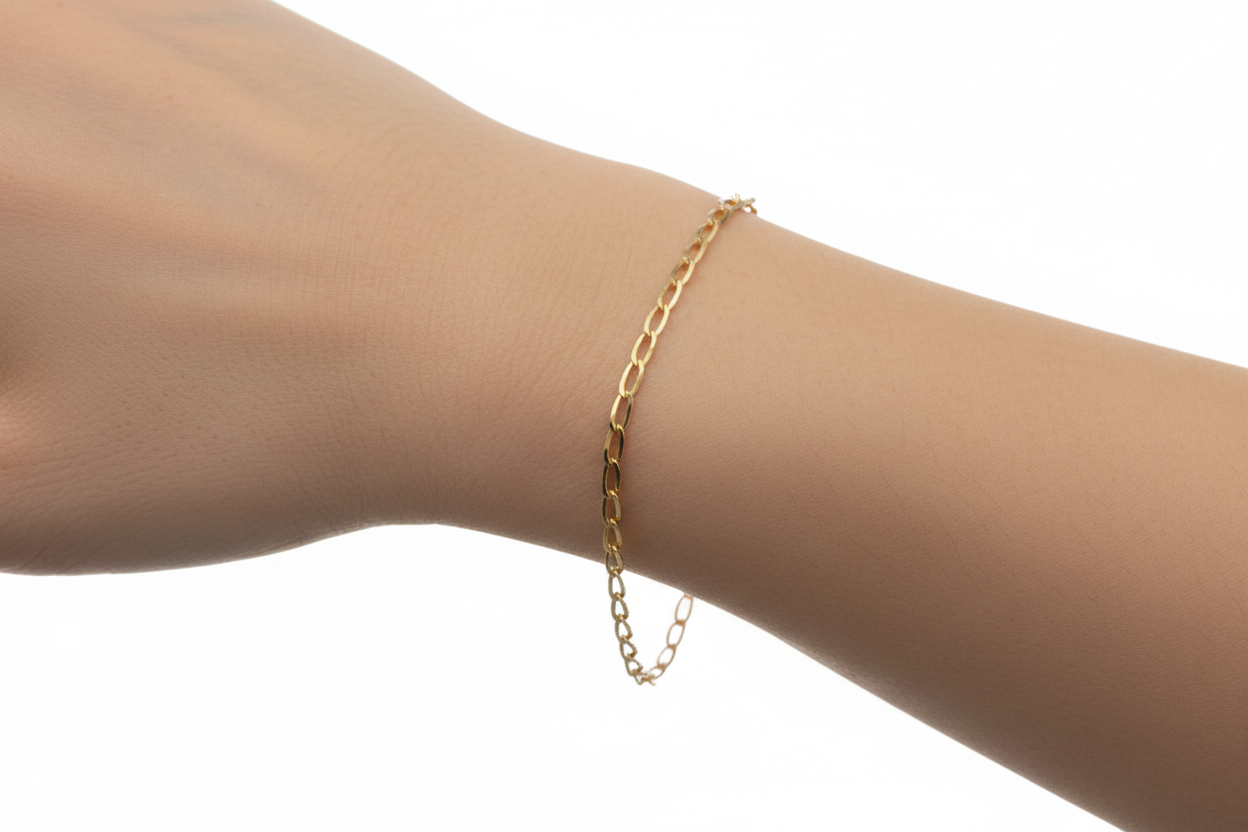 Bracciale Grumetta Allungata su polso unisex