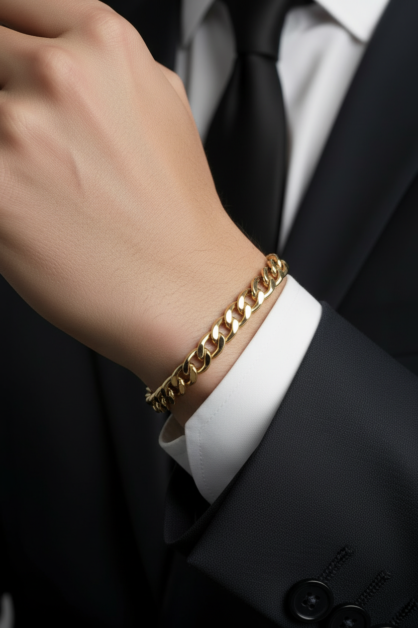 Bracciale grumetta - uomo giacca cravatta