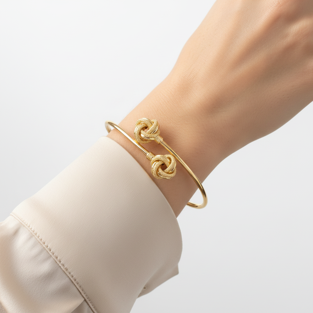 Bracciale rigido nodini donna