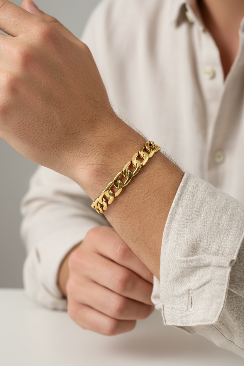 Bracelet cuban link 5,7mm - uomo casual