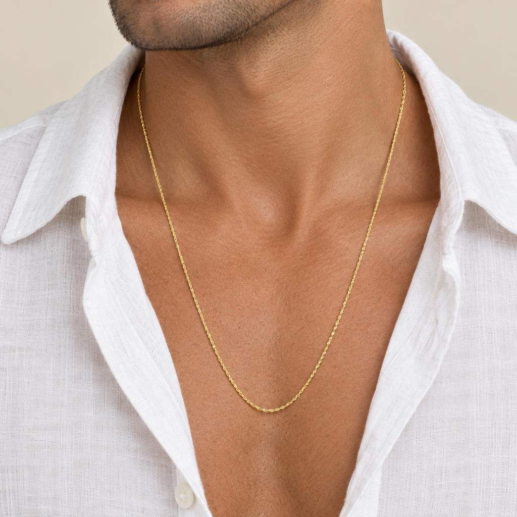 Girocollo fune laser oro giallo 18kt 2mm 60cm