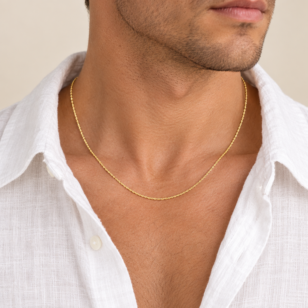Girocollo fune oro giallo 18kt 2,1mm 50cm