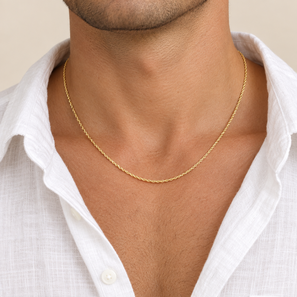 Girocollo fune oro giallo 18kt 2,6mm 50cm