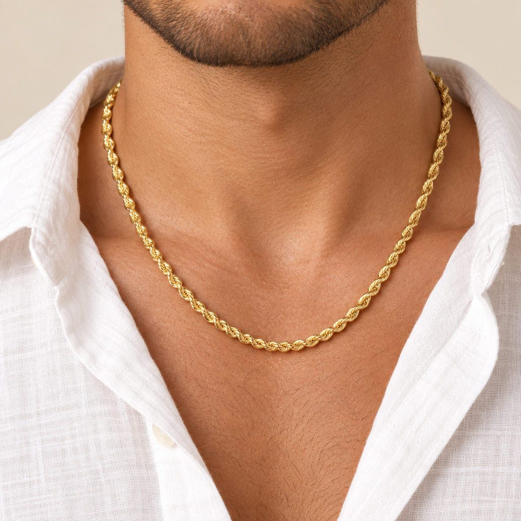 Girocollo fune oro giallo 18kt 3,2mm 50cm