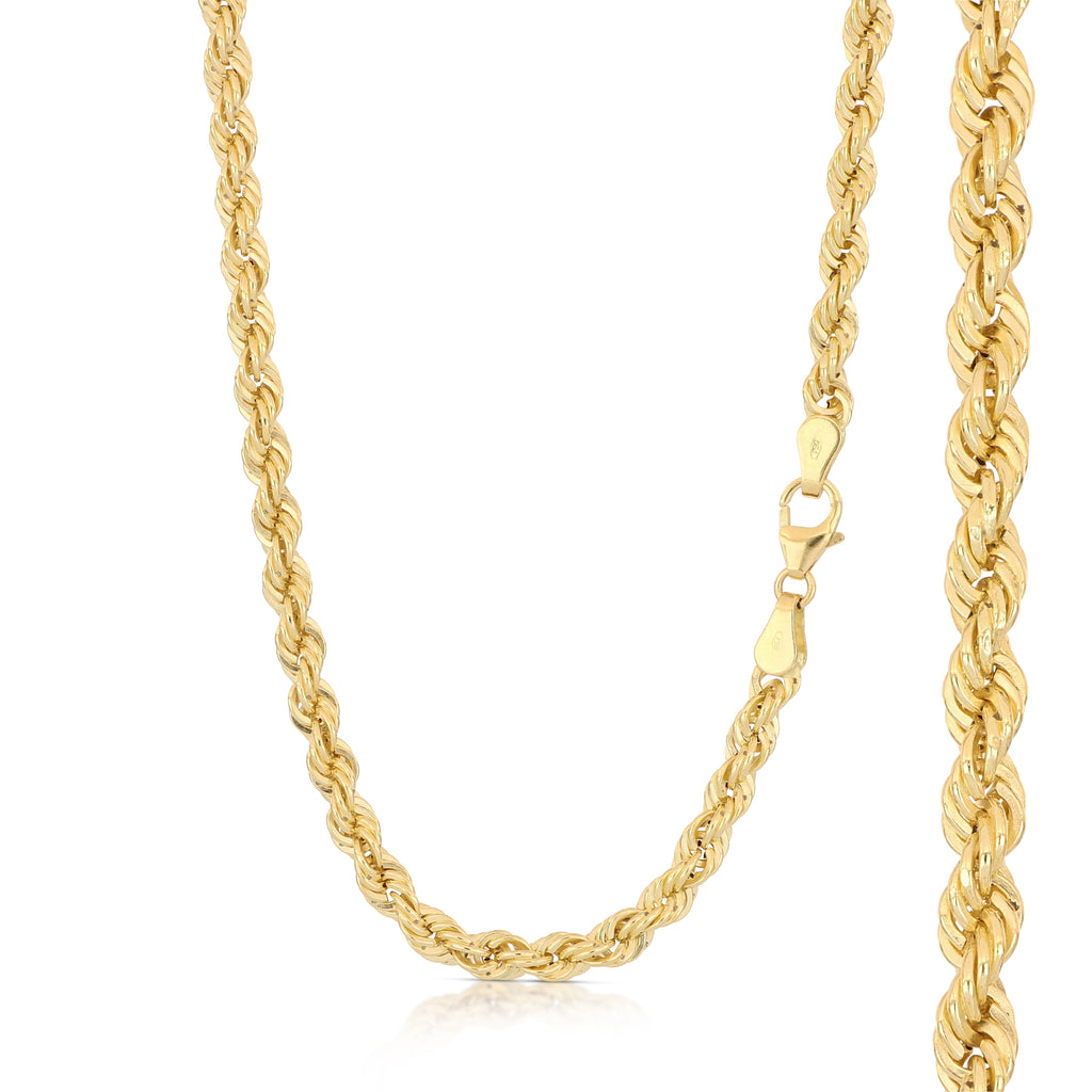 Girocollo fune oro giallo 18kt 3,7mm 50cm