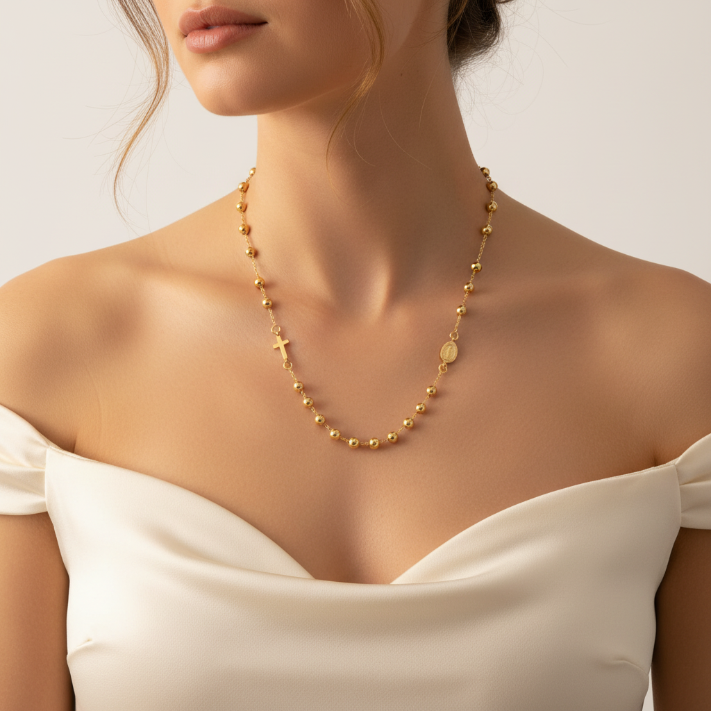 Girocollo rosario donna v3