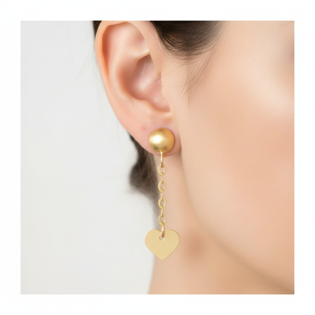 Orecchini cuore v4
